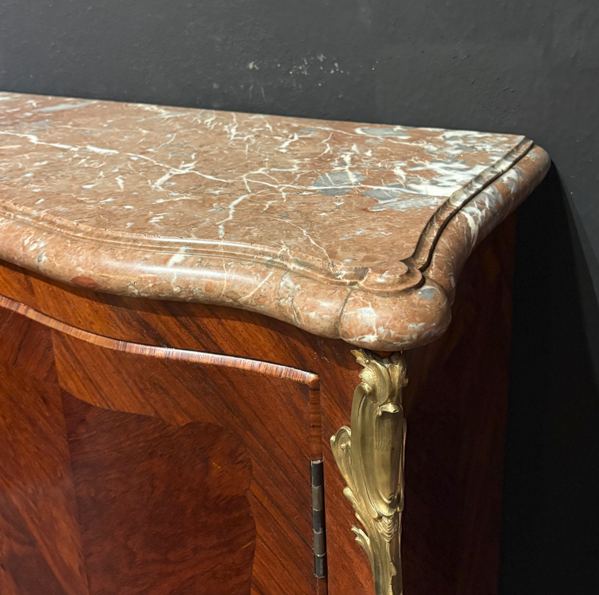 Meuble d'appui d'époque Louis XV estampillé Martin Carlin XVIIIe-photo-1