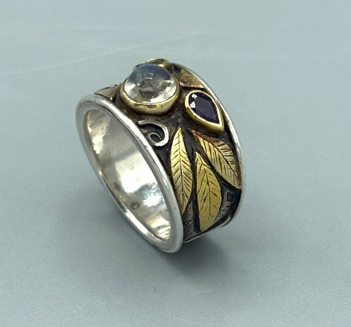 Bague Linda Ladurner en Argent, Or et Pierres-photo-3