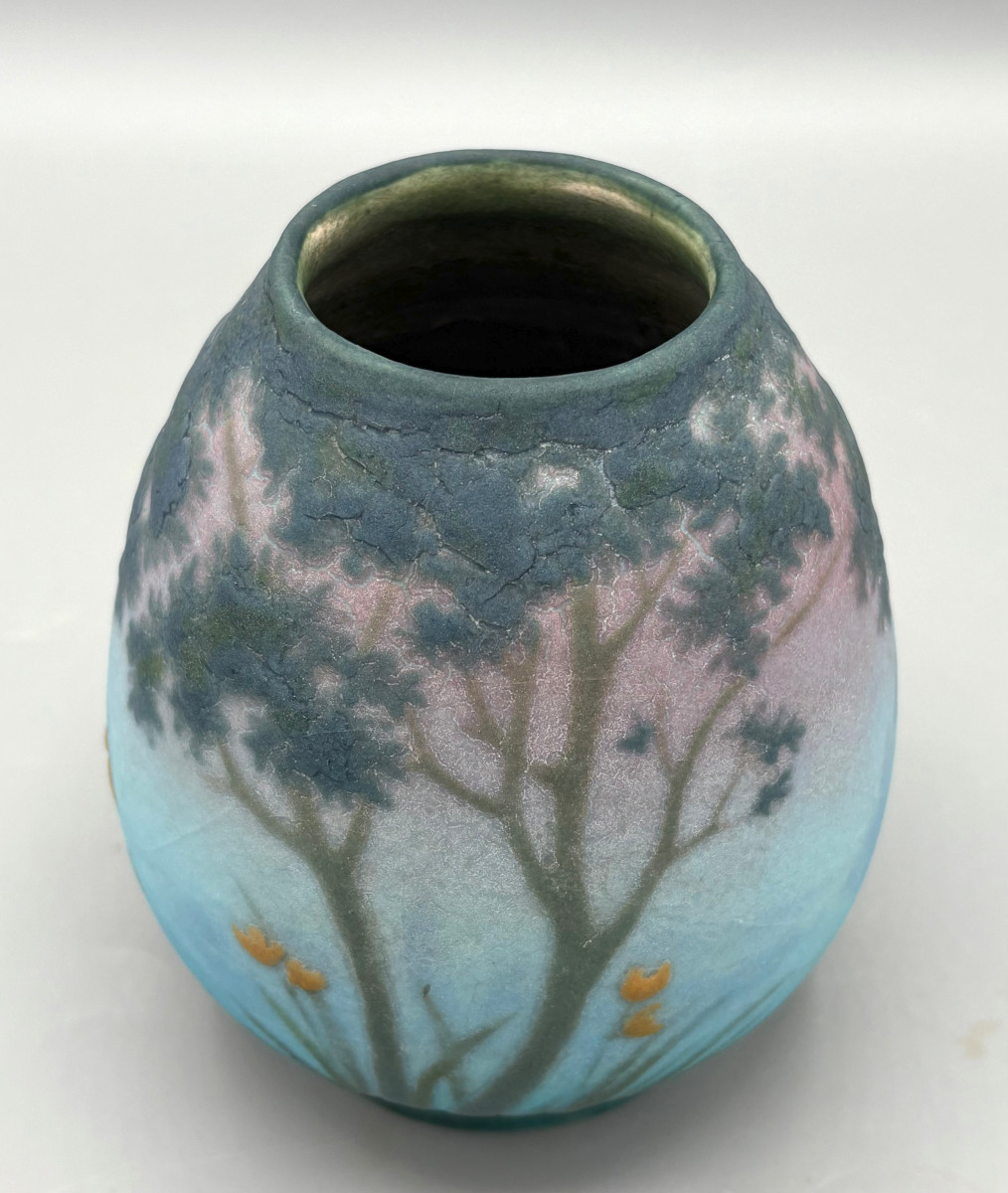 Vase Art Nouveau en Céramique émaillée Amalric Walter Nancy-photo-4