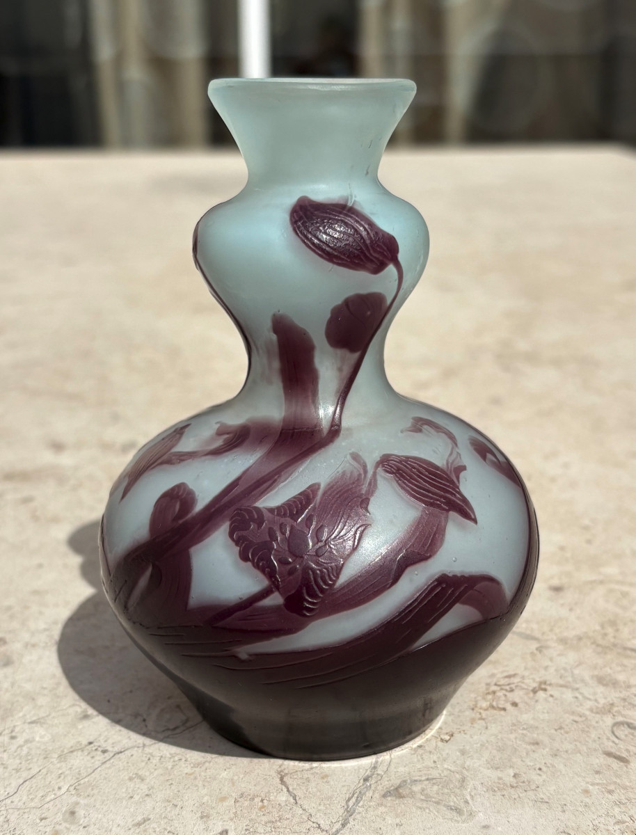 Vase Art Nouveau Emile Gallé à Nancy