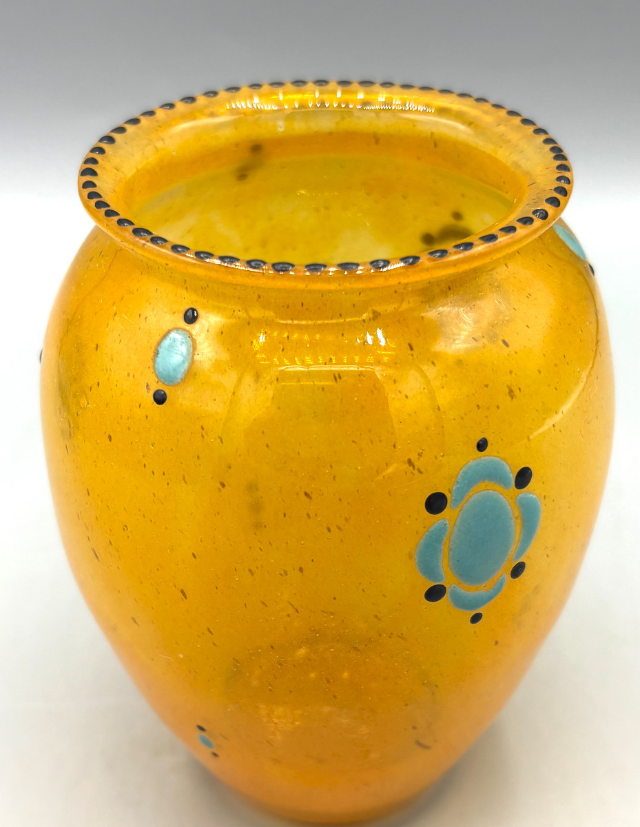 Vase Art Déco signé Marcel Goupy vers 1925-photo-1