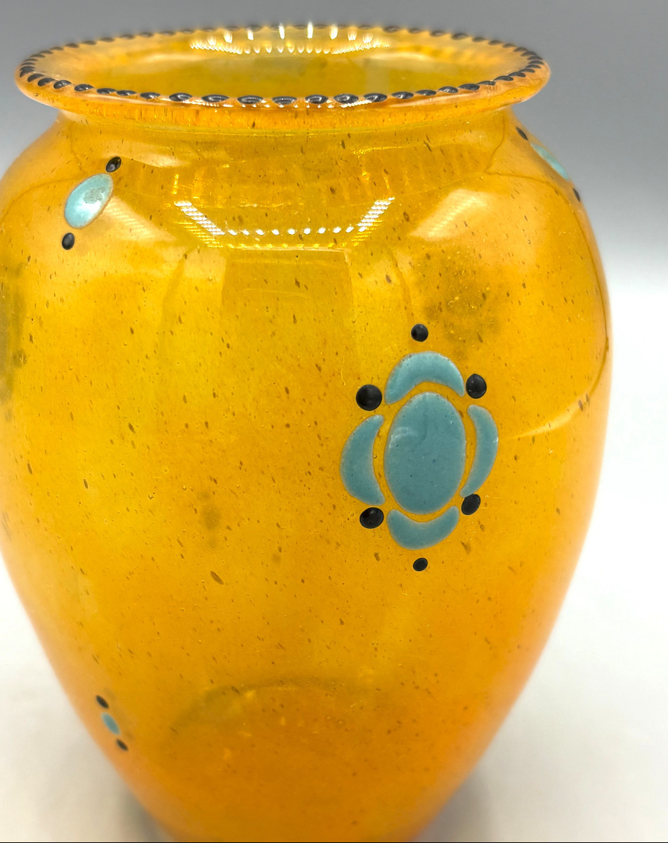 Vase Art Déco signé Marcel Goupy vers 1925-photo-2