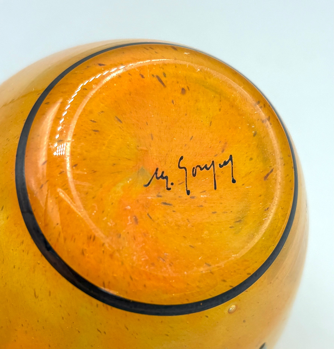 Vase Art Déco signé Marcel Goupy vers 1925-photo-4