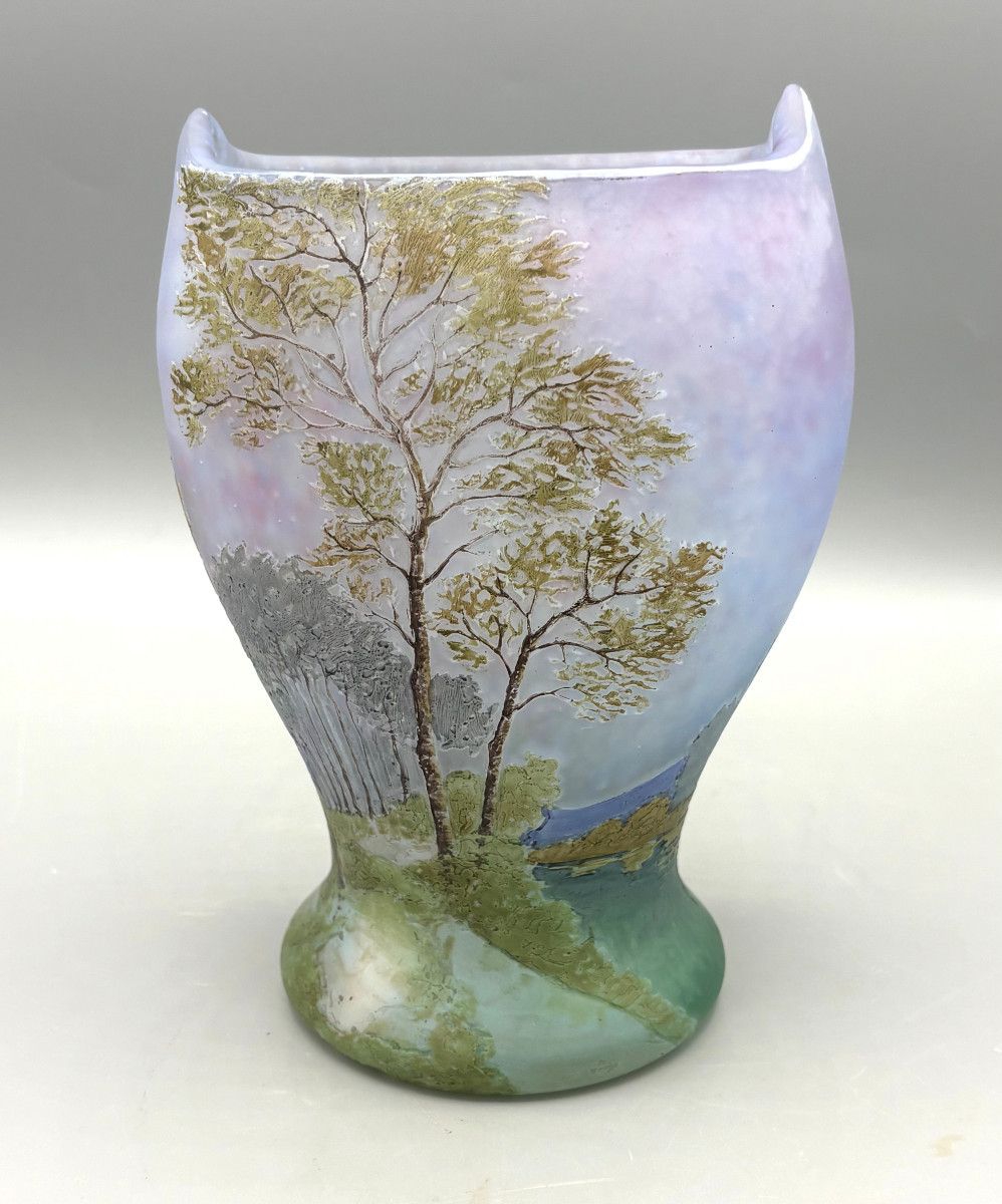 Vase Art Nouveau à décor de Paysage Legras