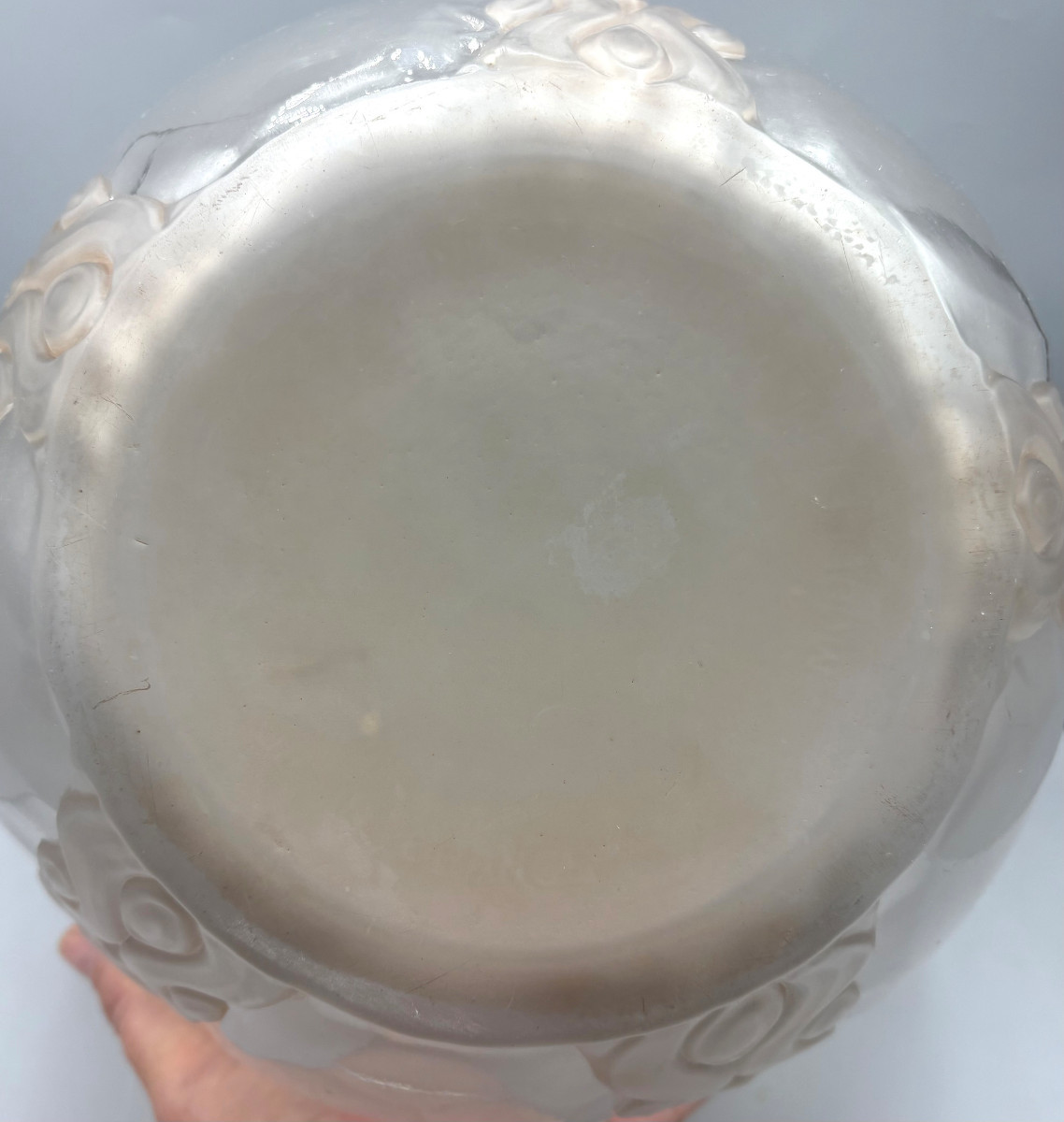 Impressive Art Deco Vase "garlands" By André Hunebelle -photo-7