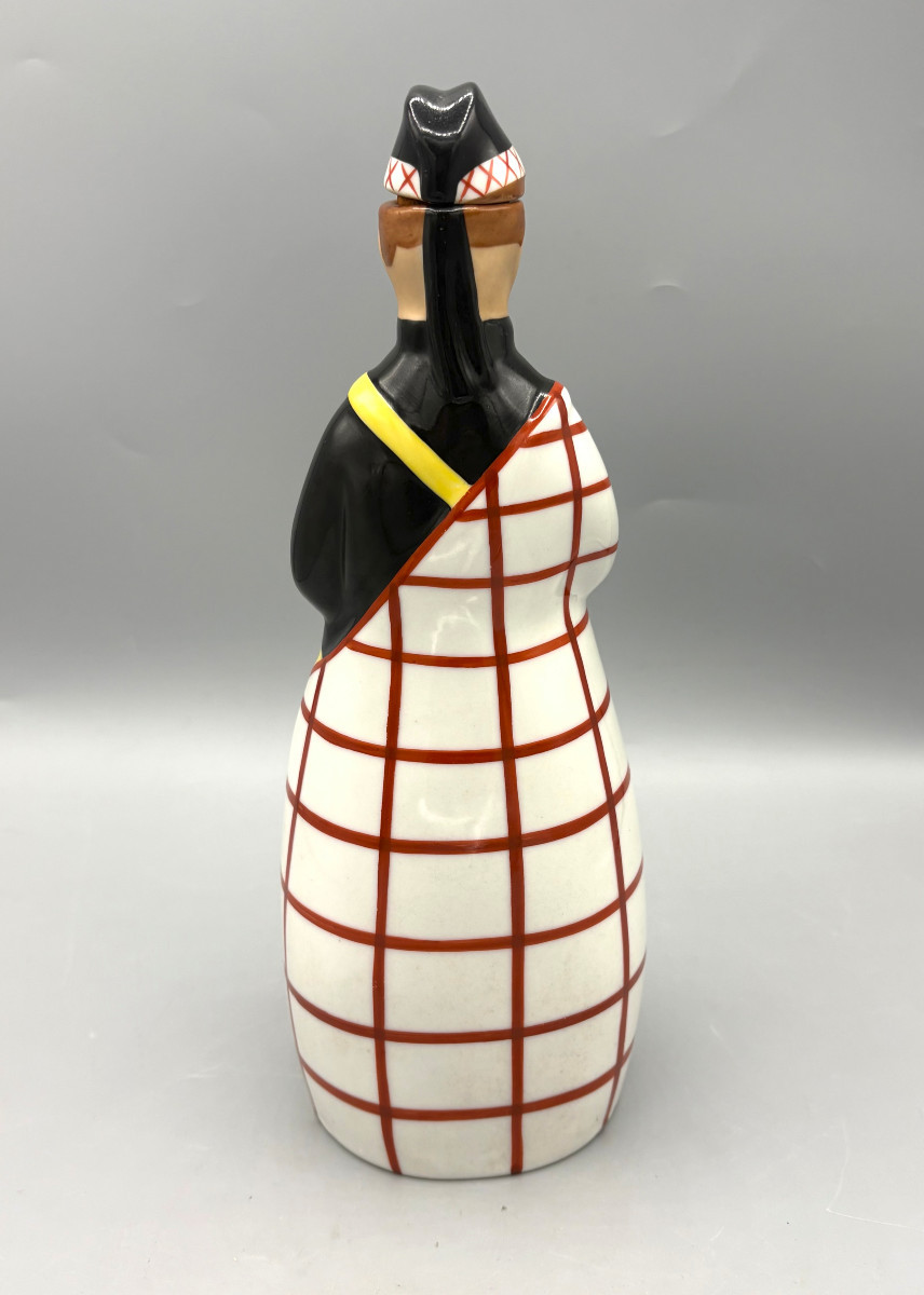 Art Deco Liqueur Bottle By Robj Paris "the Bagpipe Player"-photo-3