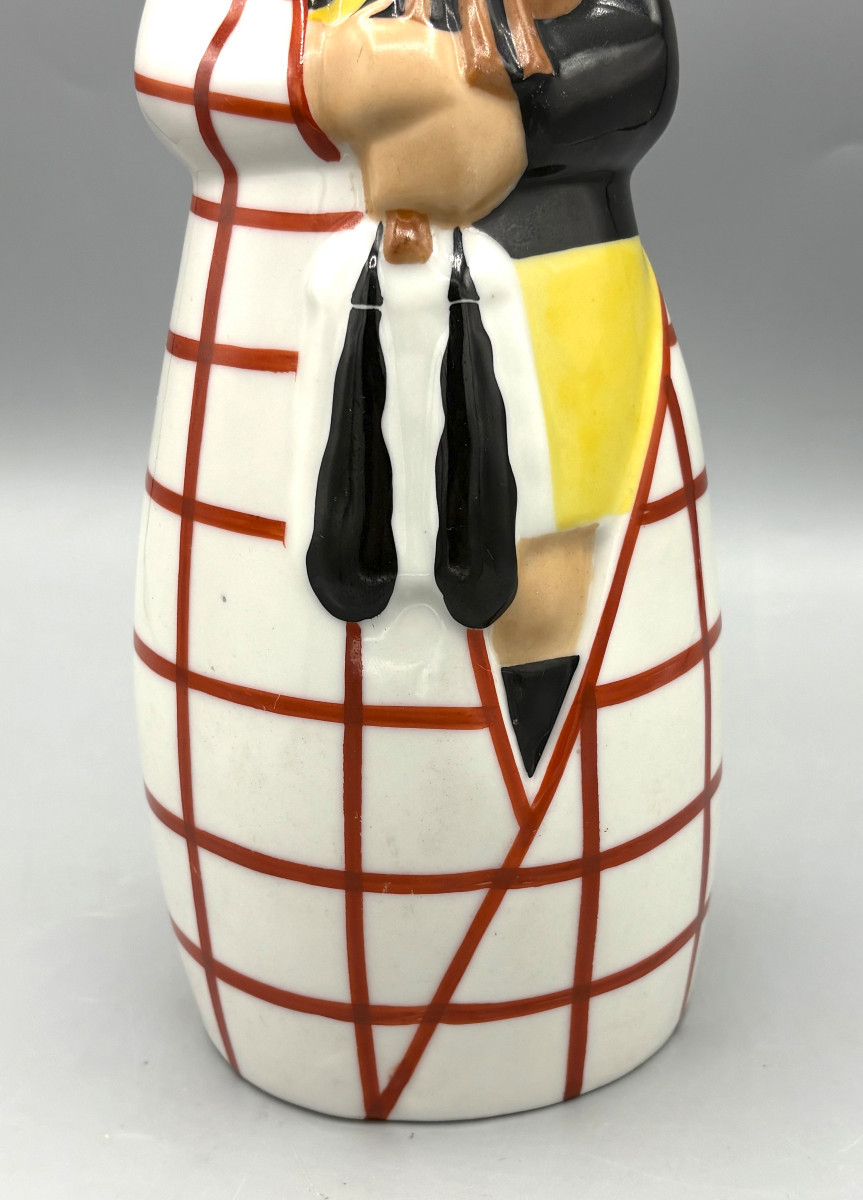 Art Deco Liqueur Bottle By Robj Paris "the Bagpipe Player"-photo-3