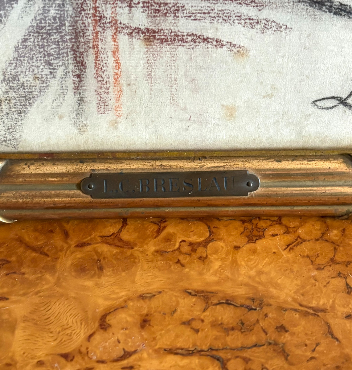 Louise Catherine Breslau - Pastel - Young Girl Sewing 1913-photo-4