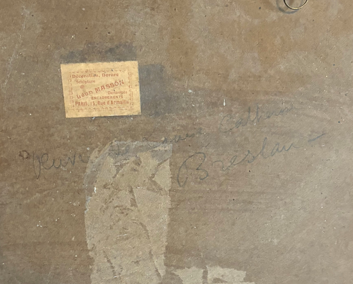 Louise Catherine Breslau - Pastel - Young Girl Sewing 1913-photo-6