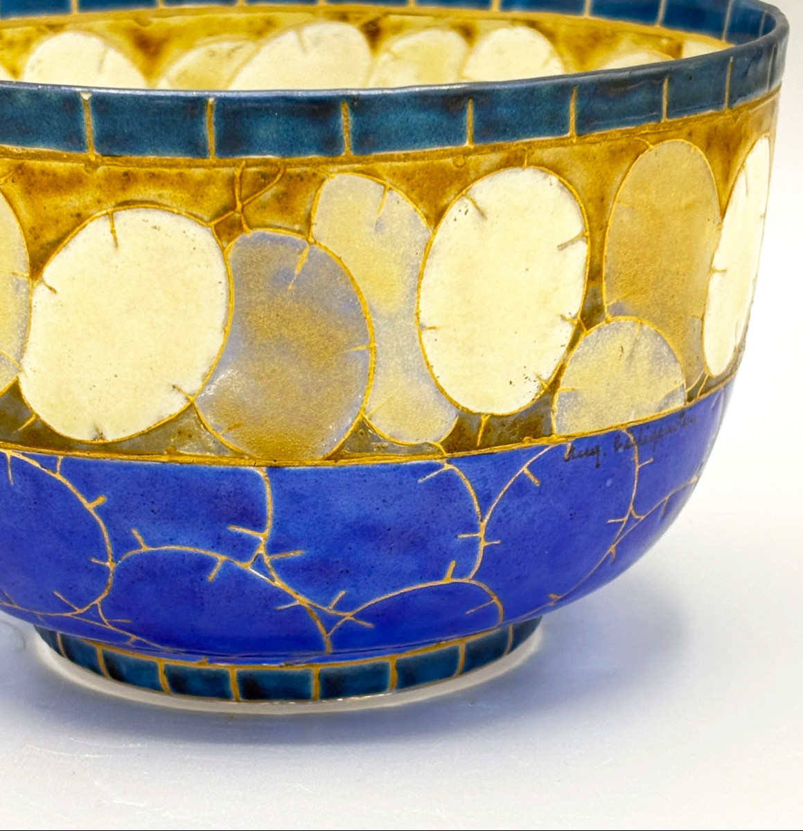 Rare Art Deco "pope's Coin" Cup By Auguste Heiligenstein, 1923-photo-3