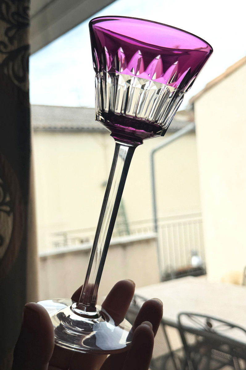 Verre à Vin du Rhin Roemer en Cristal signé Baccarat modèle Navarre-photo-2
