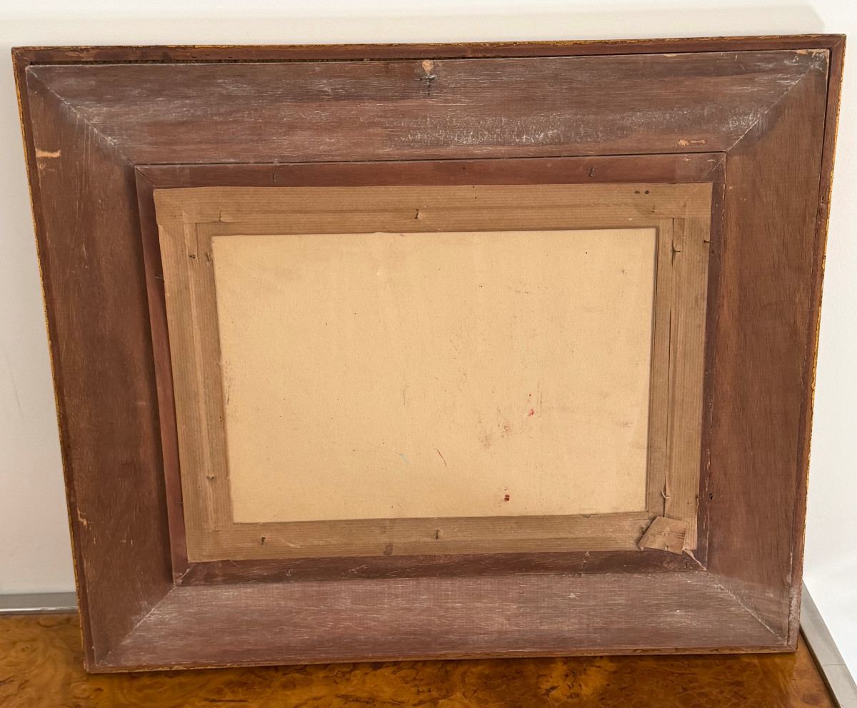 Pastel By Léa Chapon (1905 - 2000) Still Life With Anemones-photo-2