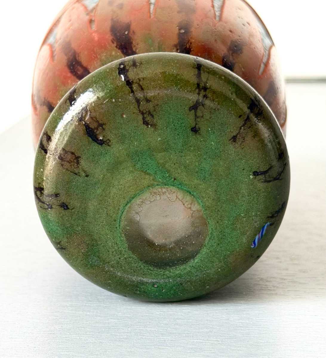 Art Deco "dragonflies" Vase By Schneider - Le Verre Français-photo-4