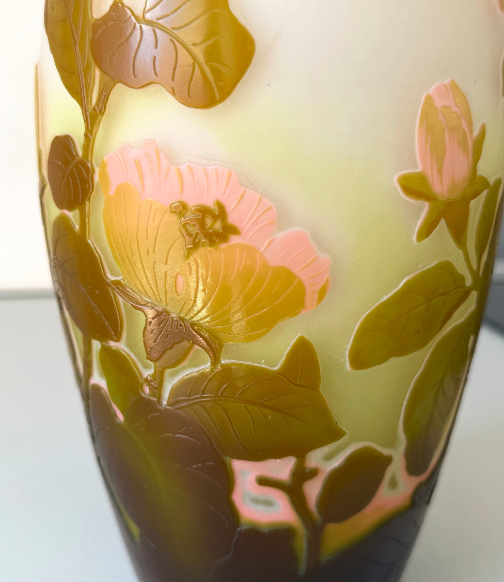Vase Art Nouveau aux Magnolias Emile Gallé à Nancy-photo-5