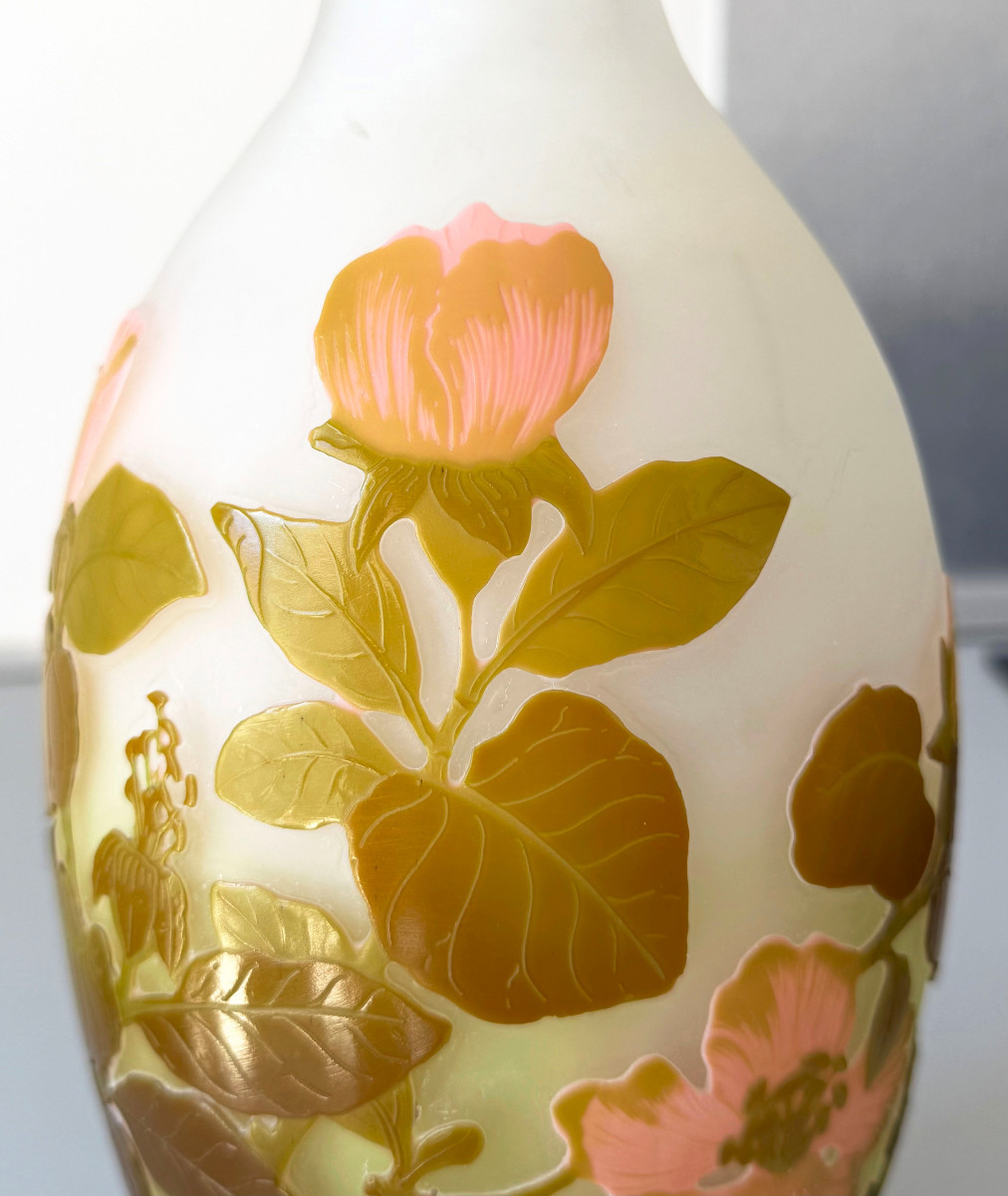 Vase Art Nouveau aux Magnolias Emile Gallé à Nancy-photo-2