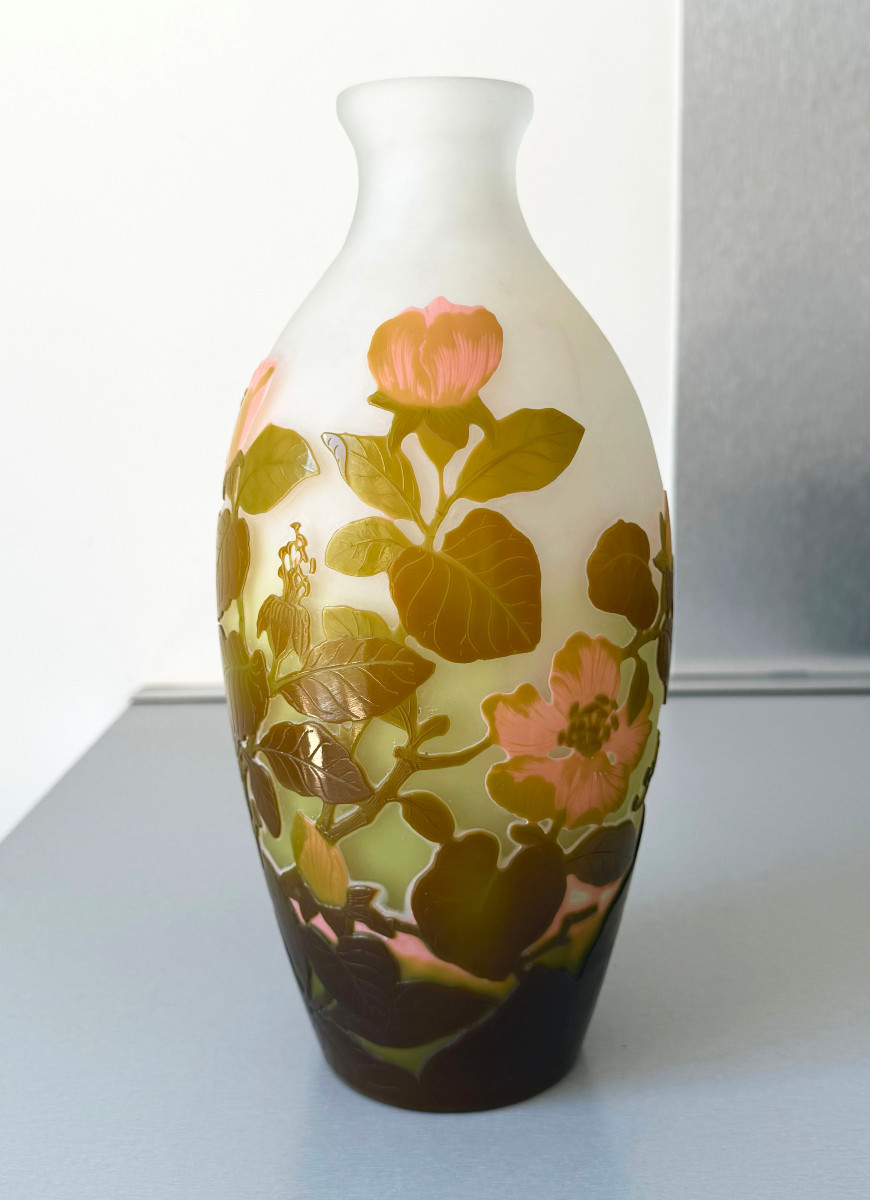 Vase Art Nouveau aux Magnolias Emile Gallé à Nancy