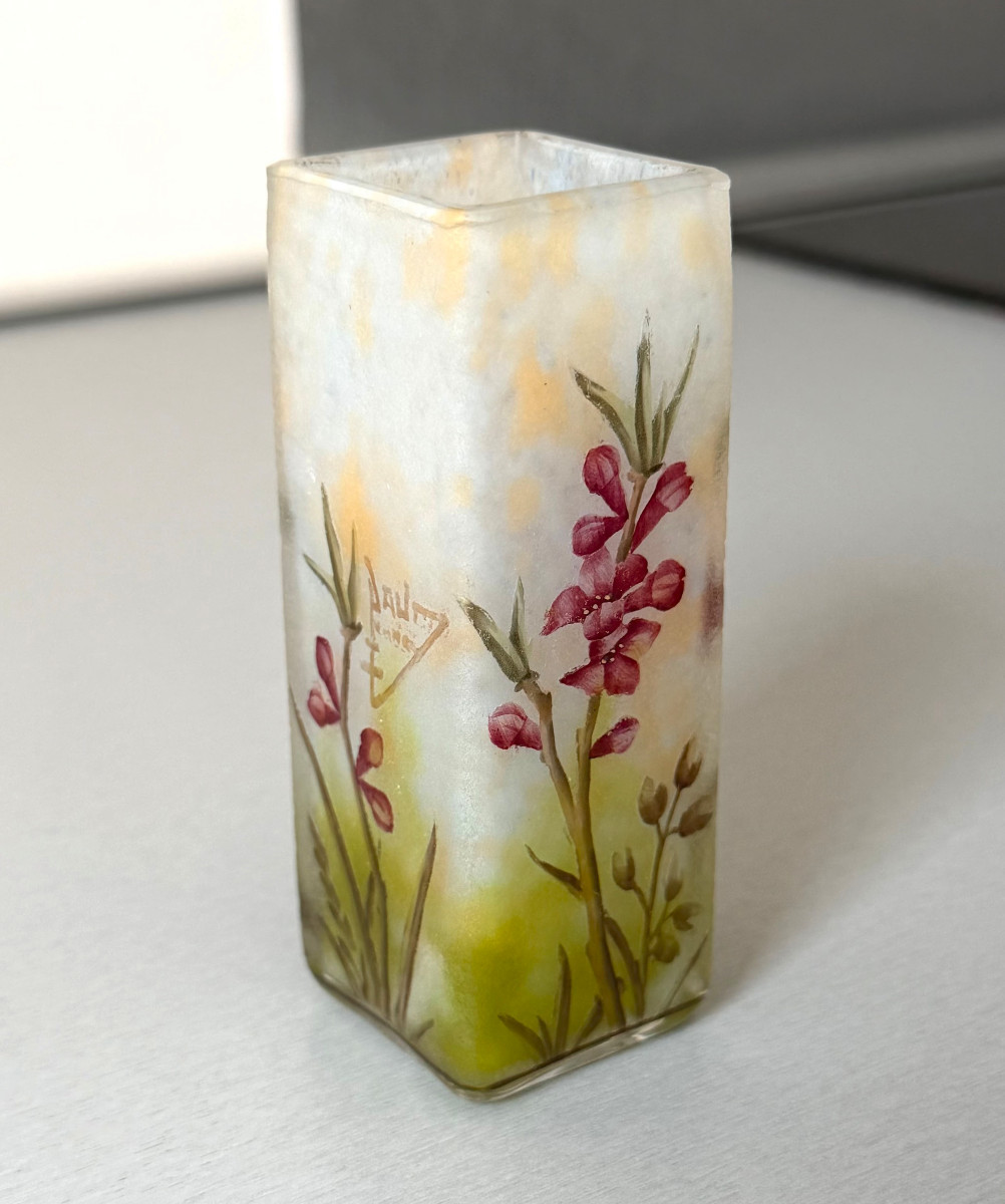 Vase Art Nouveau aux Daphnés Daum Nancy-photo-2