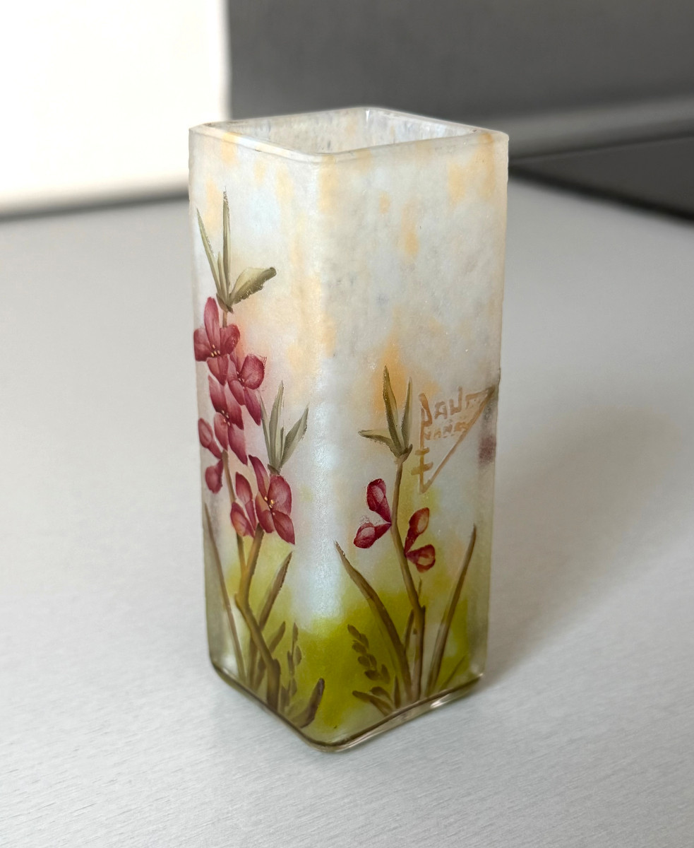 Vase Art Nouveau aux Daphnés Daum Nancy-photo-3