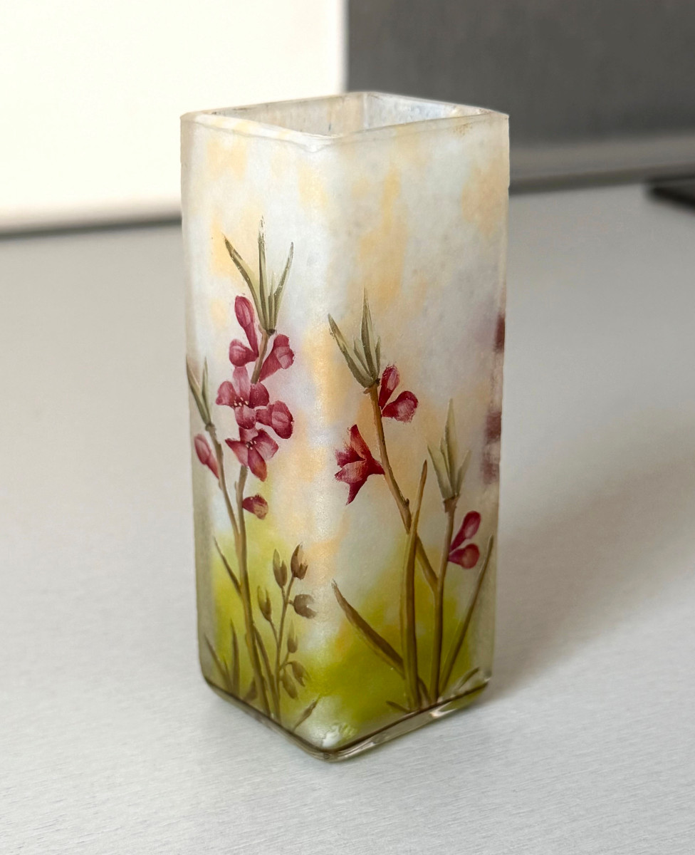 Vase Art Nouveau aux Daphnés Daum Nancy