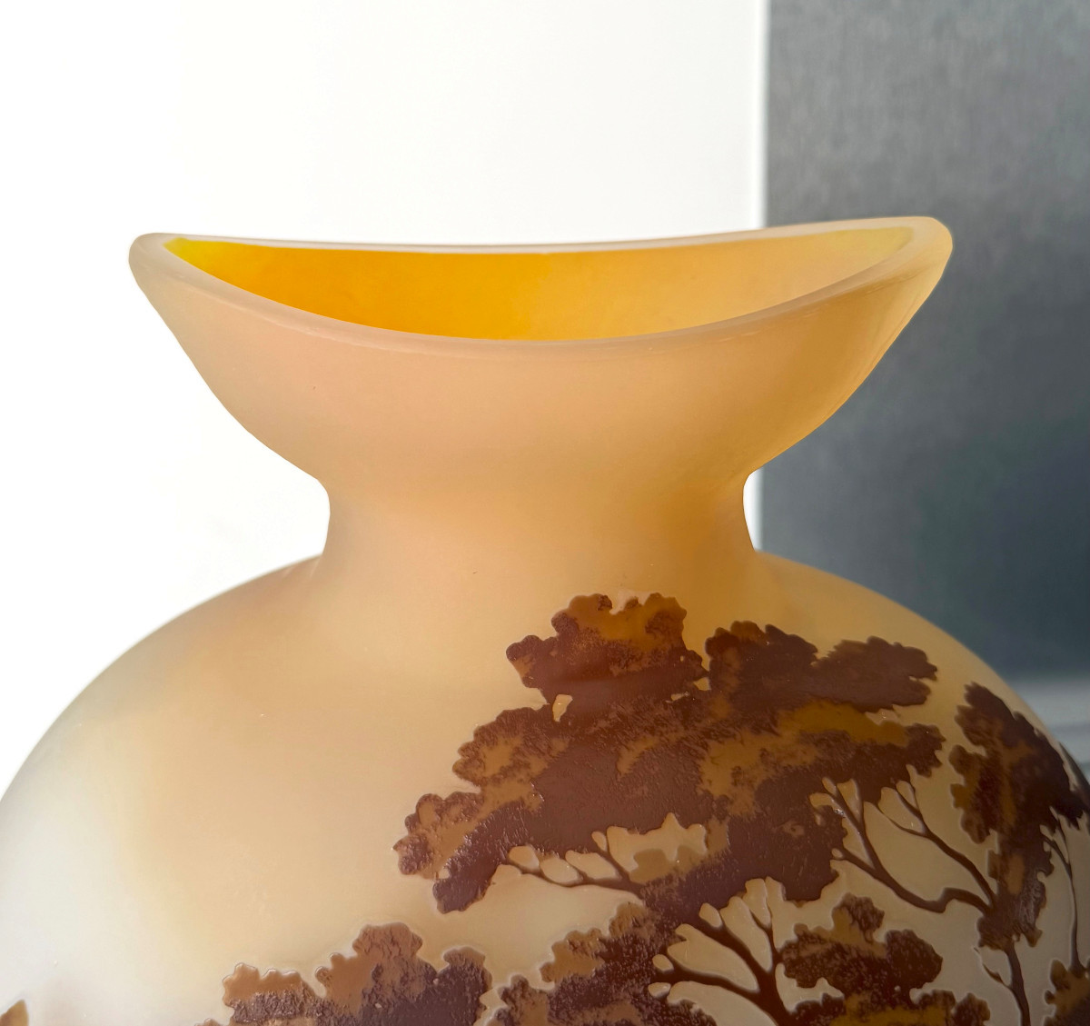 Important Art Nouveau Gourd Vase By Emile Gallé In Nancy-photo-1