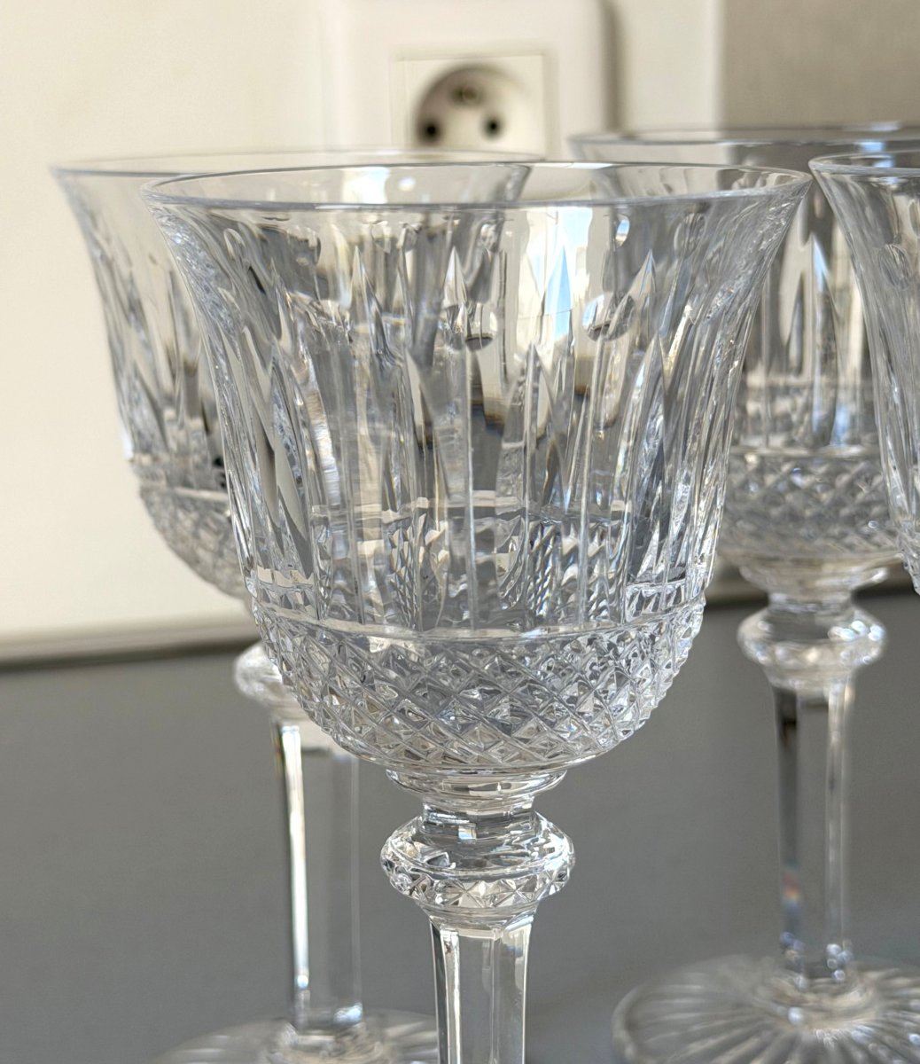 6 Verres à Vin en Cristal Saint Louis modèle Tommy-photo-3