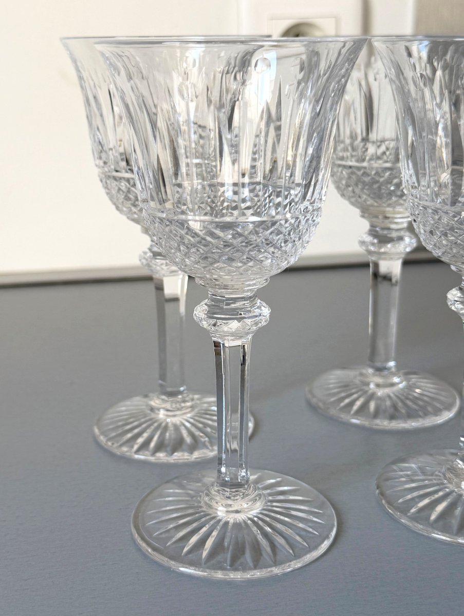6 Verres à Vin en Cristal Saint Louis modèle Tommy-photo-2