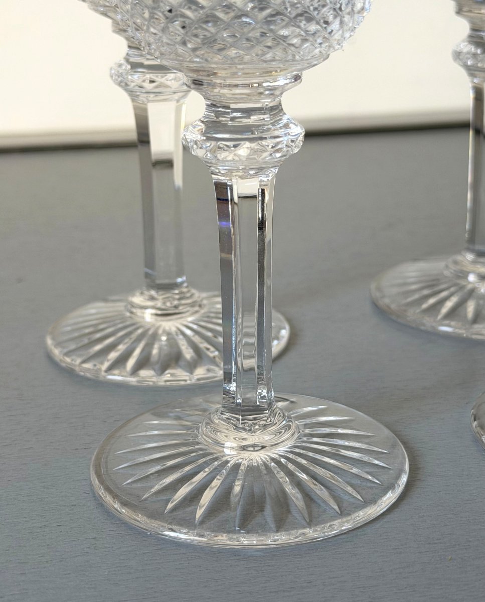 6 Verres à Vin en Cristal Saint Louis modèle Tommy-photo-4