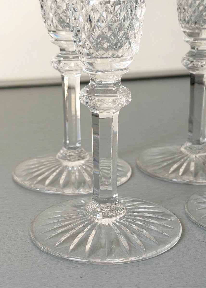 6 Flûtes à Champagne en Cristal Saint Louis modèle Tommy-photo-4