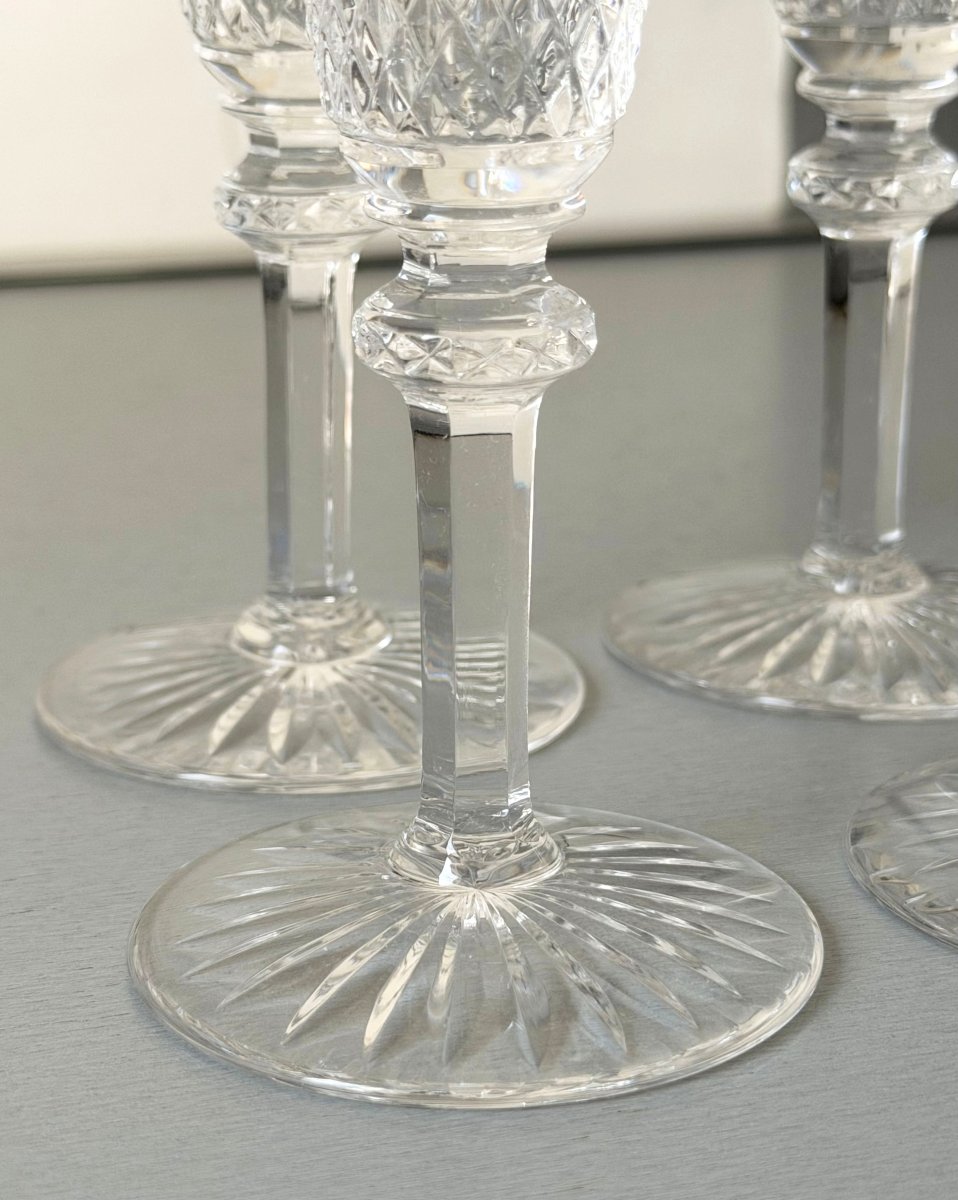 6 Flûtes à Champagne en Cristal Saint Louis modèle Tommy-photo-4