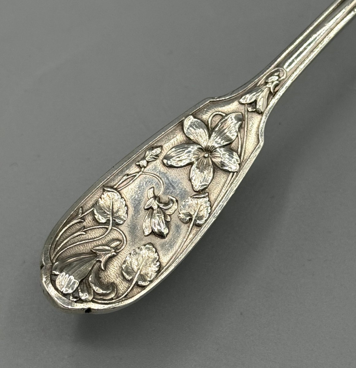 Pelle à Tarte / Gâteau Art Nouveau en Argent Massif Hack Charles & Hourdequin Achille-photo-1