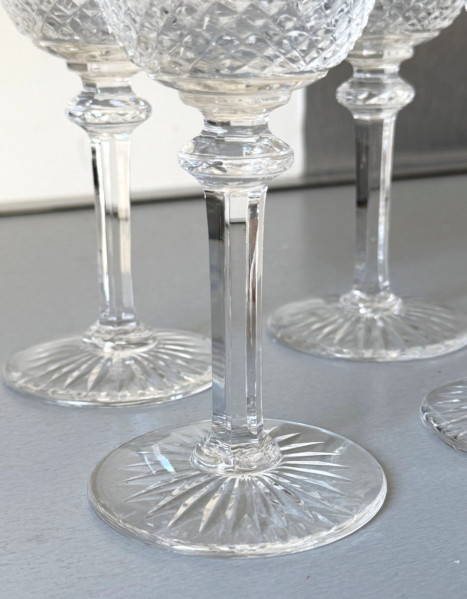 6 Saint Louis Crystal Water Glasses, Tommy Model-photo-4