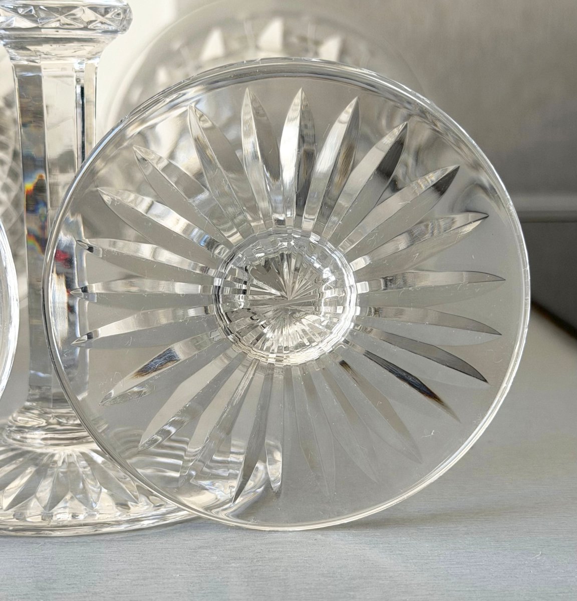 6 Saint Louis Crystal Water Glasses, Tommy Model-photo-5