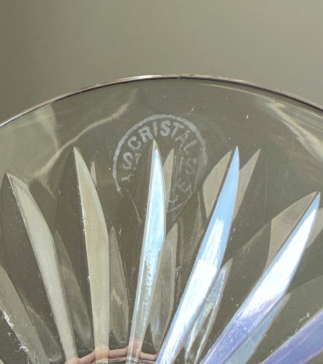 6 Saint Louis Crystal Water Glasses, Tommy Model-photo-6