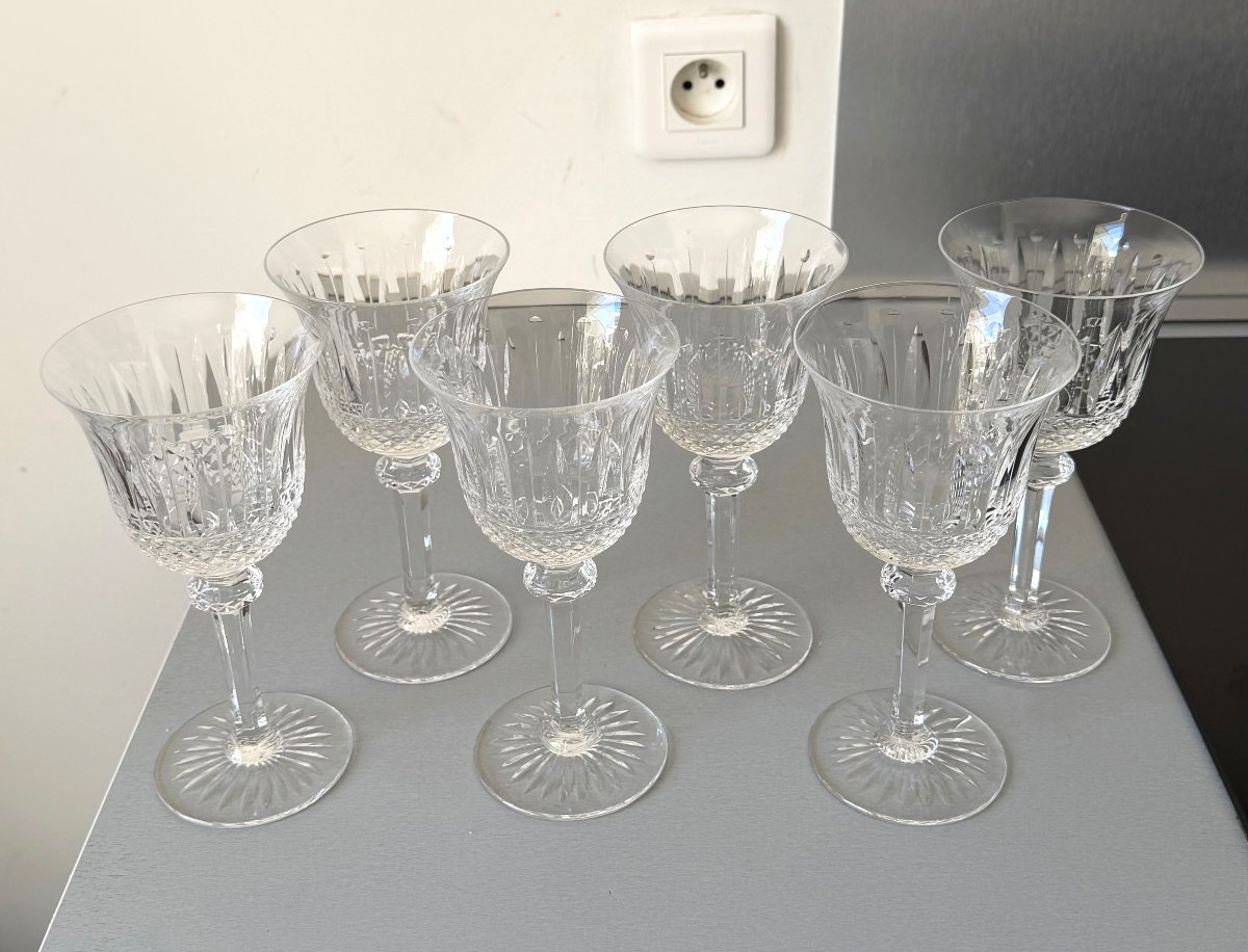6 Verres à Eau en Cristal Saint Louis modèle Tommy-photo-3
