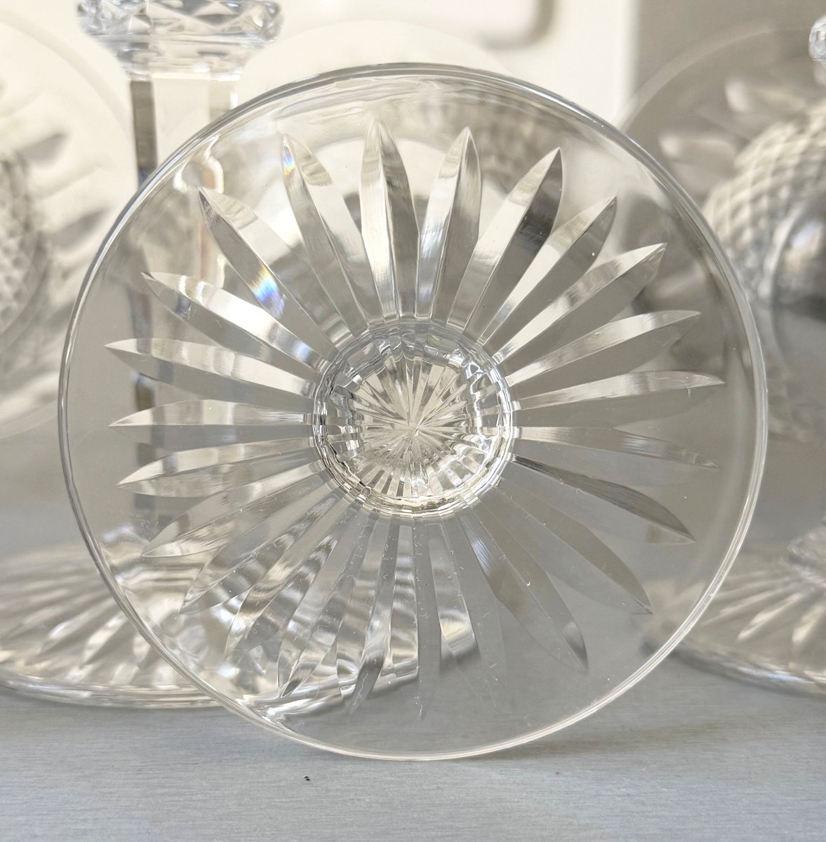 6 Verres à Eau en Cristal Saint Louis modèle Tommy-photo-6