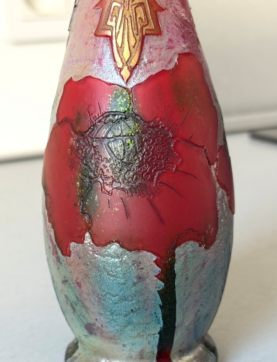 Legras Art Nouveau Vase, Indiana Series-photo-2
