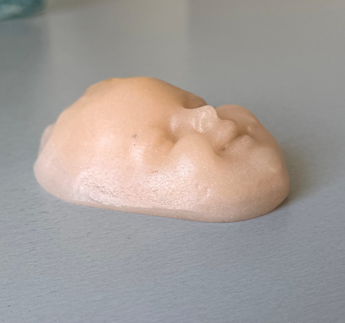 "child's Head" Glass Paste Mask By Georges Despret, Art Nouveau-photo-4
