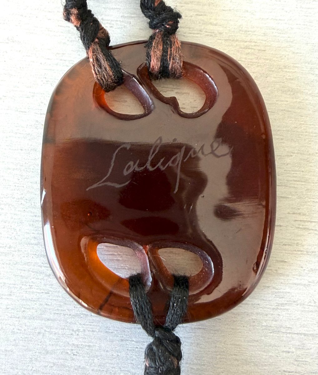 René Lalique Art Deco "snakes" Pendant-photo-4