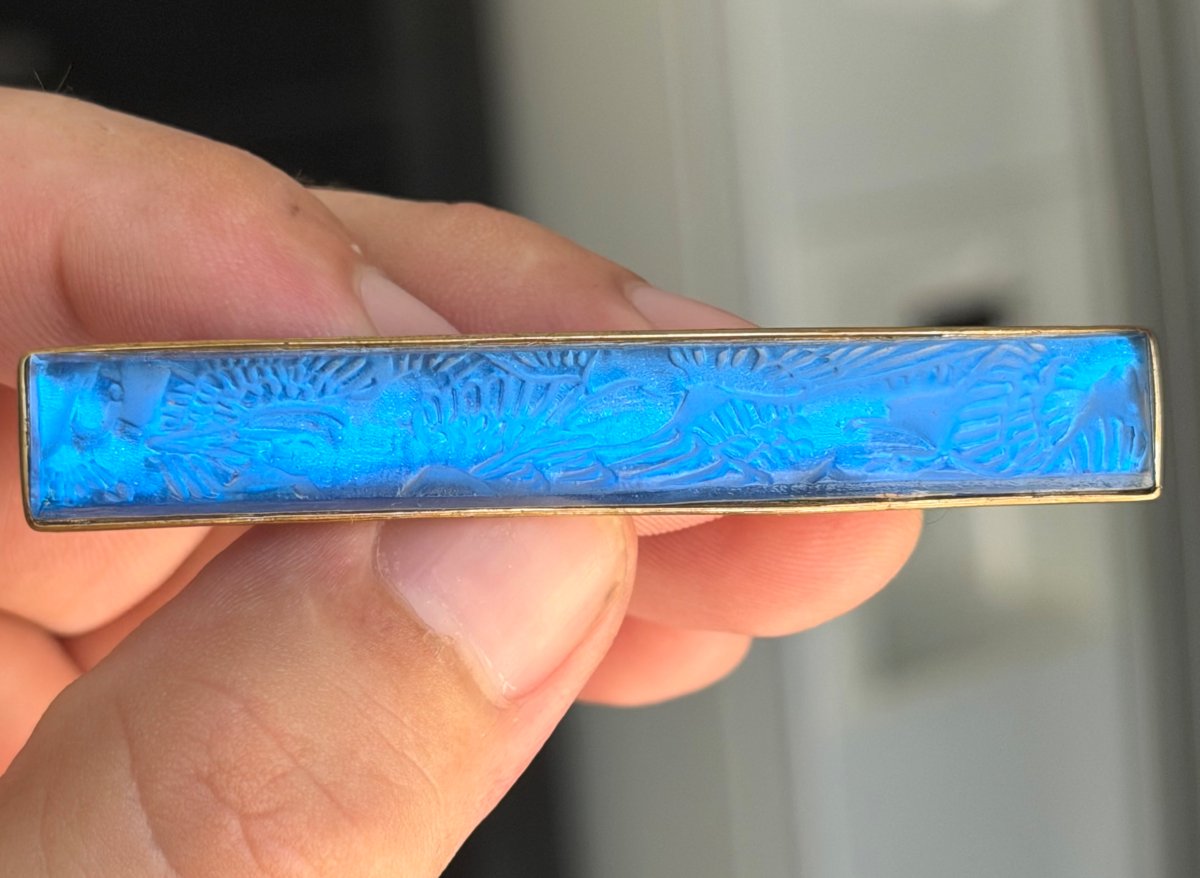 René Lalique Art Deco "bird Barrette" Brooch-photo-2