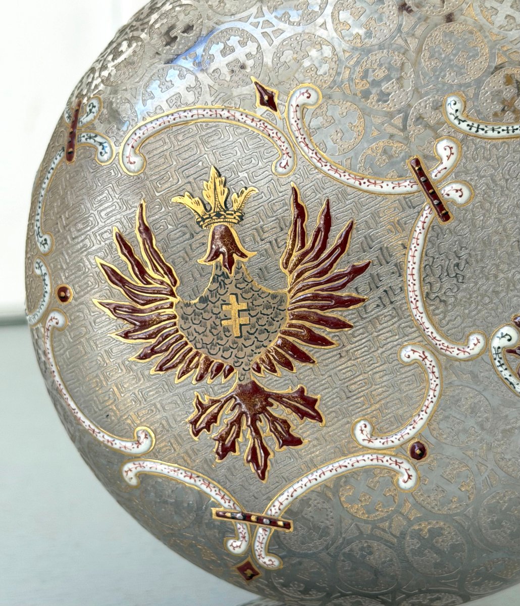 Vase Art Nouveau "Domrémy la Pucelle" Daum Nancy 1892-photo-4