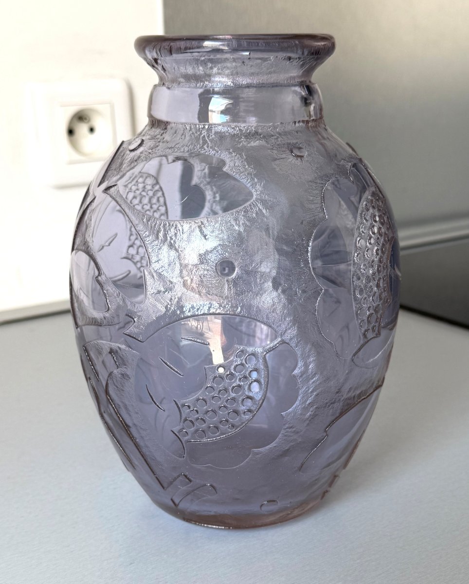 Vase Art Déco Daum Nancy vers 1930-photo-2