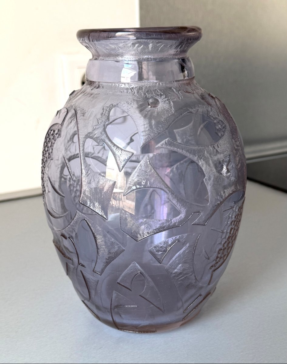 Vase Art Déco Daum Nancy vers 1930-photo-3