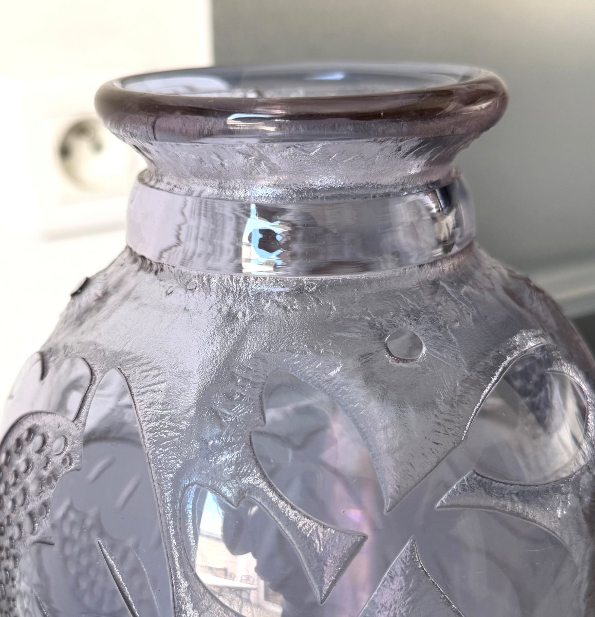 Vase Art Déco Daum Nancy vers 1930-photo-2
