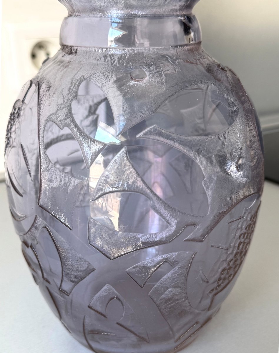 Vase Art Déco Daum Nancy vers 1930-photo-4