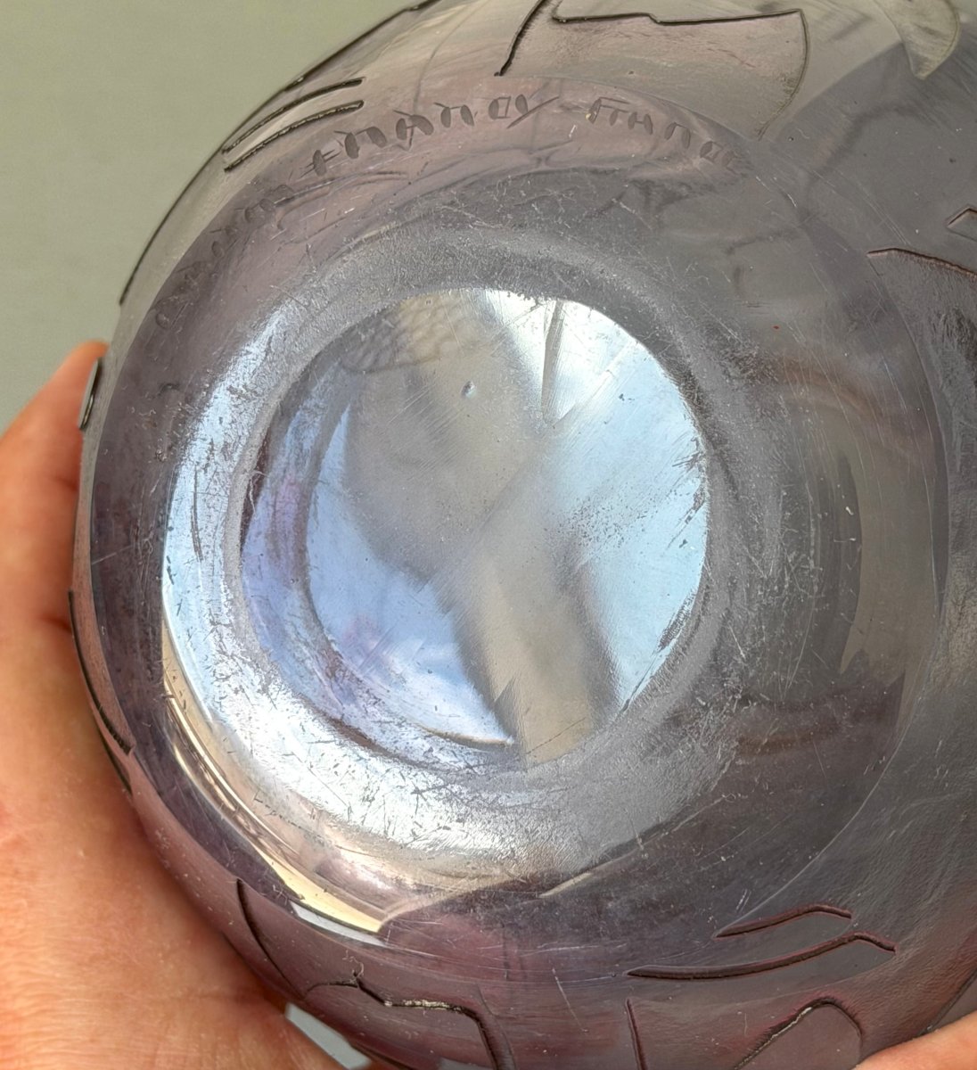 Vase Art Déco Daum Nancy vers 1930-photo-7