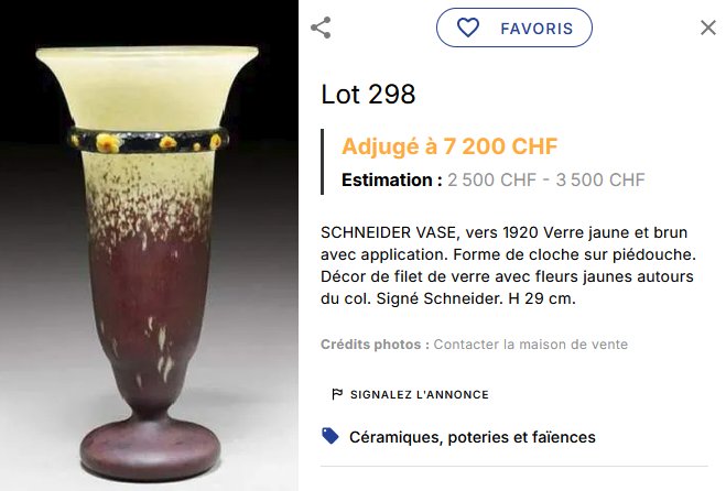 Vase Art Déco à Applications Charles Schneider - Le Verre Français vers 1920-photo-8