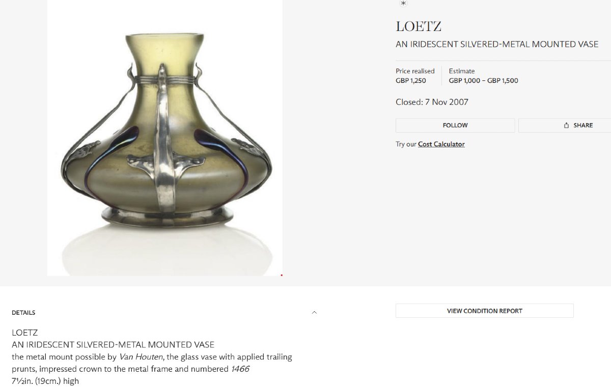 Art Nouveau Vase In Iridescent Glass By Loetz And Van Hauten-photo-8
