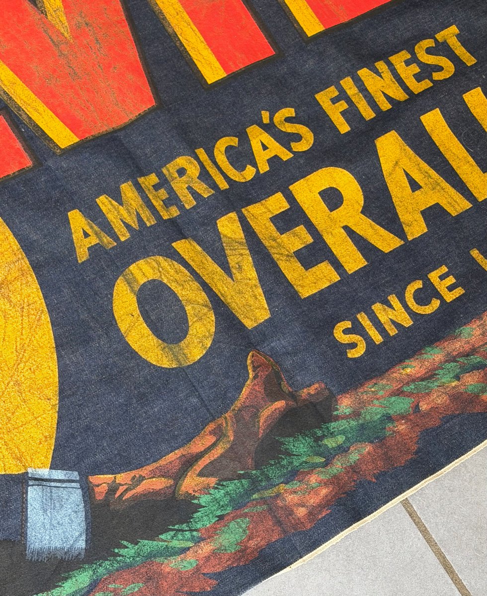Vintage Levi's Advertising Banner, Circa 1950-photo-4