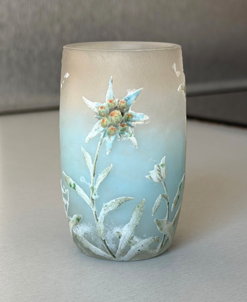 Daum Nancy "edelweiss" Art Nouveau Vase