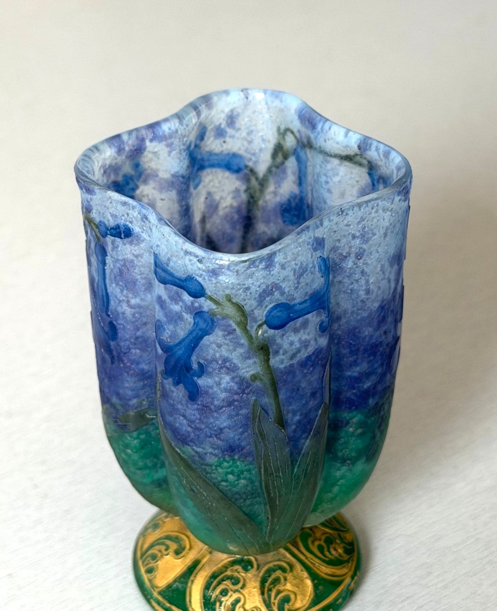 Vase Art Nouveau aux Jacinthes Daum Nancy-photo-1
